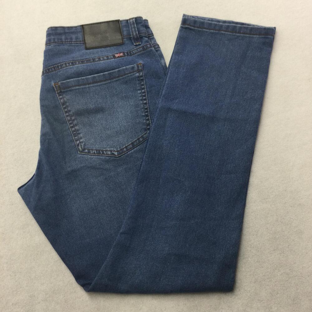 English Laundry Kent Slim Jeans Mens 32x32 Light Blue Straight Denim Stretch